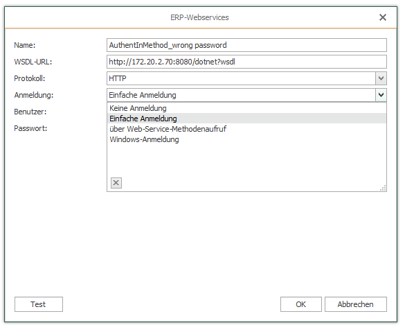 ERP Webservice